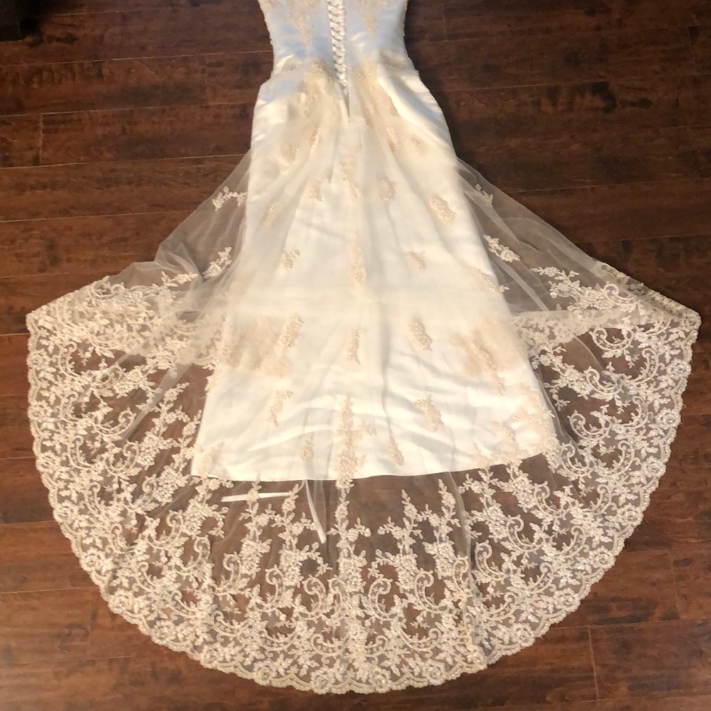 Maggie Sottero Couture wedding gown Sz 10 - Picture 7 of 13